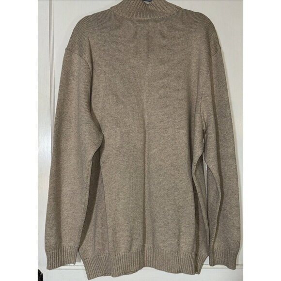 POLO RALPH LAUREN 1/4 ZIP PULLOVER SWEATER OATMEAL MENS XXL NEW - Picture 8 of 11